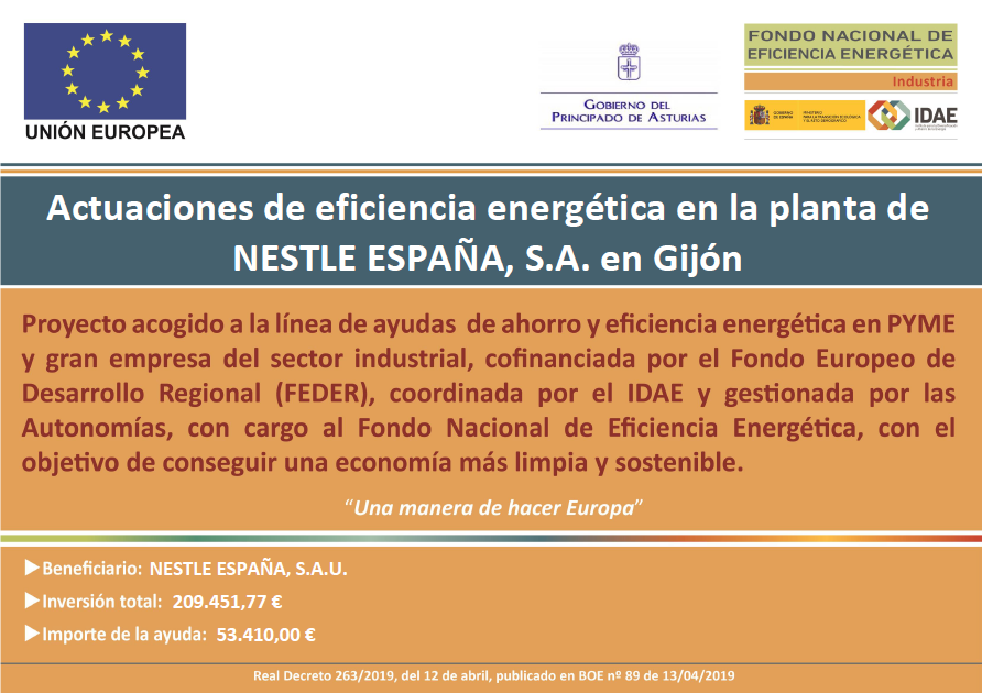 Cartel ayuda a de ahorro y eficiencia energética