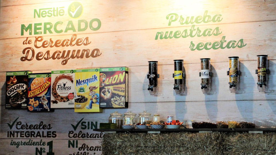 Cajas de cereales de las diferentes marcas de Nestlé
