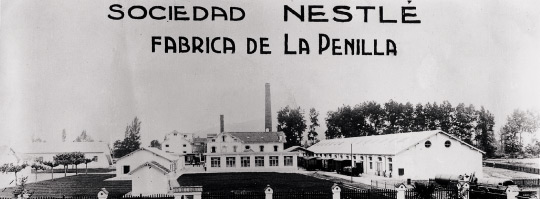 Primera fábrica de Nestlé en España, La Penilla (Cantabria)