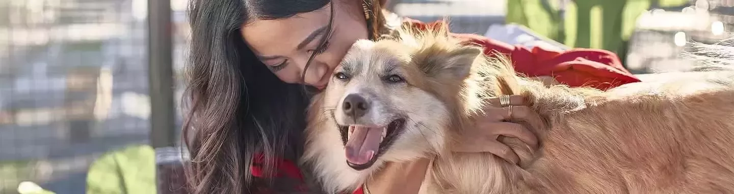 Mujer con perro