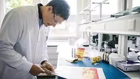 Científicos trabajando