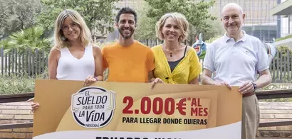 Eduardo Juan Blanco junto a su esposa
