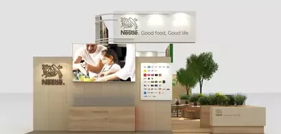 Stand de Nestlé en la Feria de Alimentaria 2024