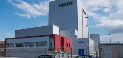 Entrada de la fábrica de Nescafé