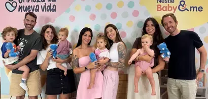 Familias de la iniciativa "Empieza una nueva vida" de Nestlé