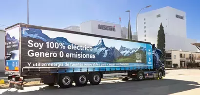 Camión Nestlé 100% eléctrico