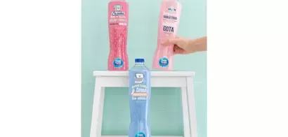 Botellas hechas con plástico 100% reciclable y 25% ya reciclado de Nestlé Aquarel by Mr Wonderful