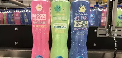 Botella de plástico reciclado Nestlé Aquarel
