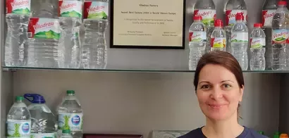 Anna Busquets, actual directora de la planta embotelladora de Nestlé en Viladrau