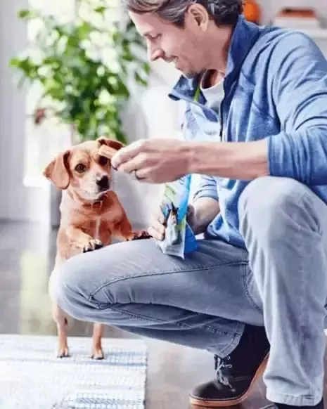 Hombre con perro