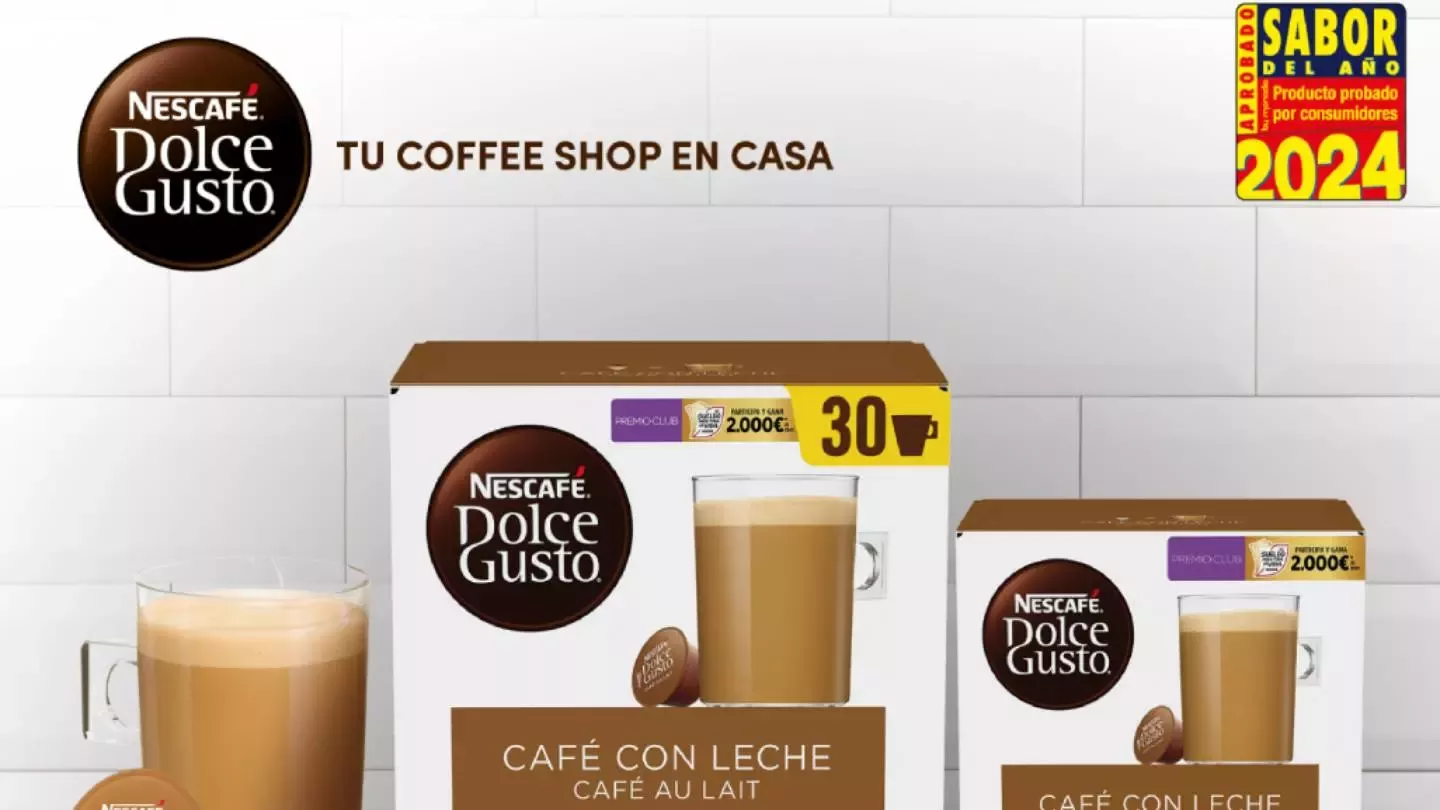 NESCAFÉ Dolce Gusto café con leche, elegido "Sabor del Año" en España