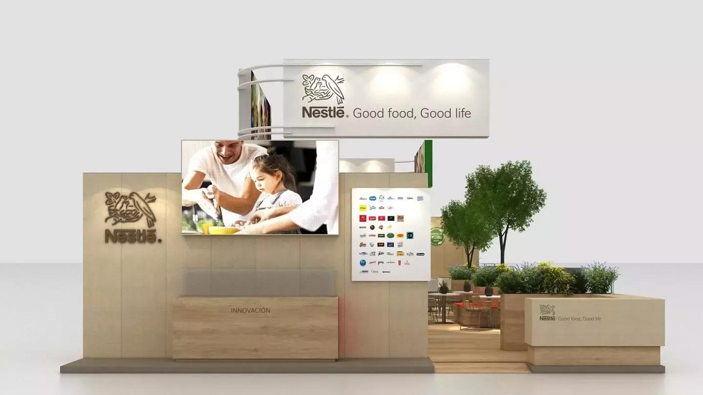 Stand de Nestlé en la Feria de Alimentaria 2024