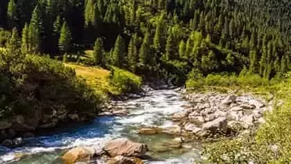 Río en las montañas