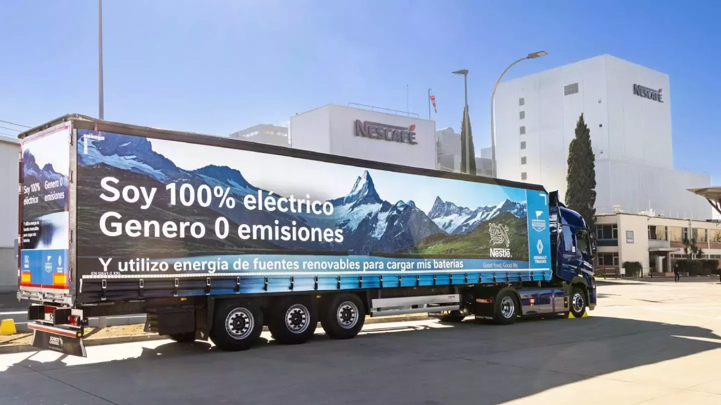 Camión Nestlé 100% eléctrico