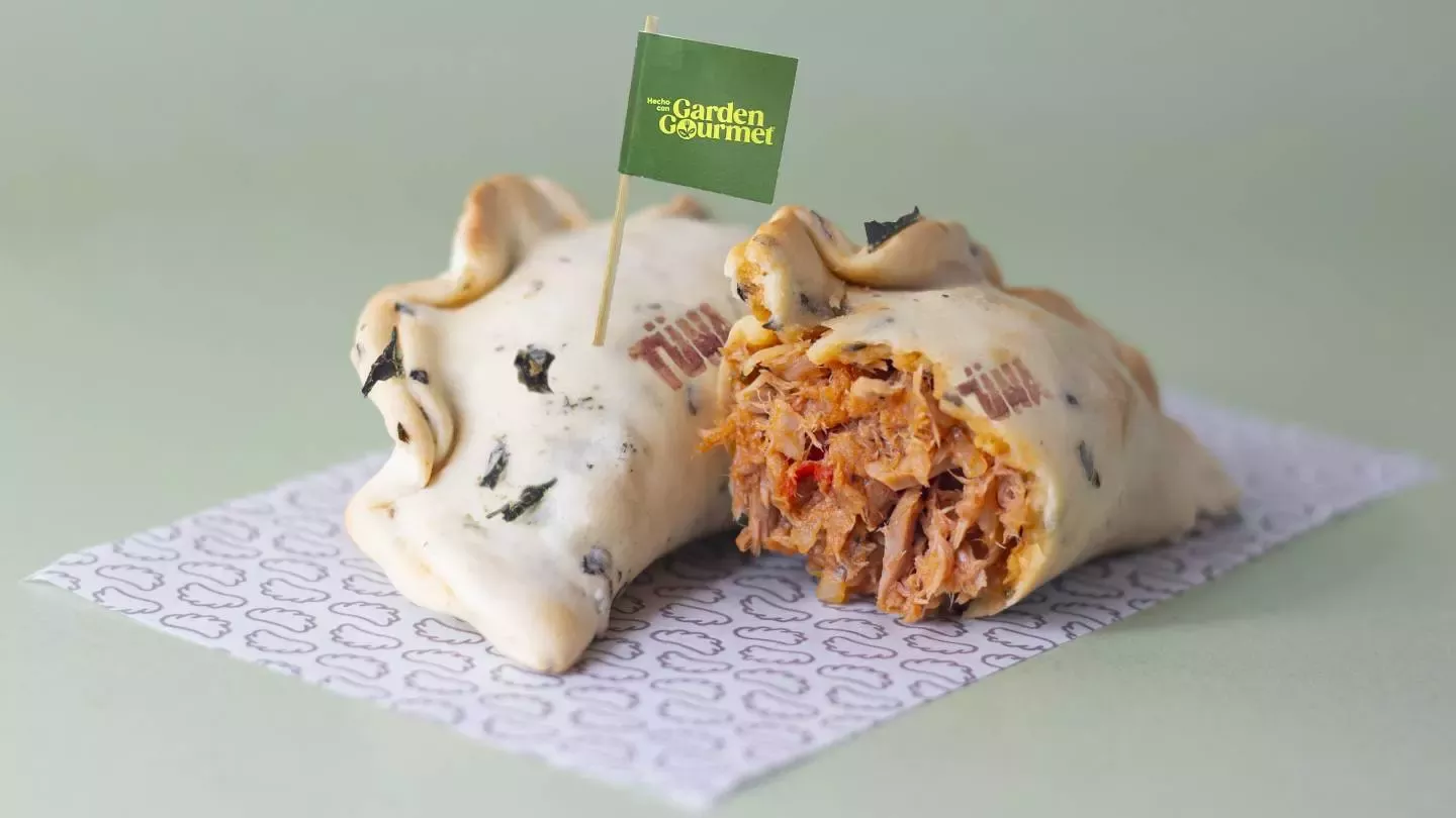 Nueva empanada de Garden Gourmet hecha con Vuna