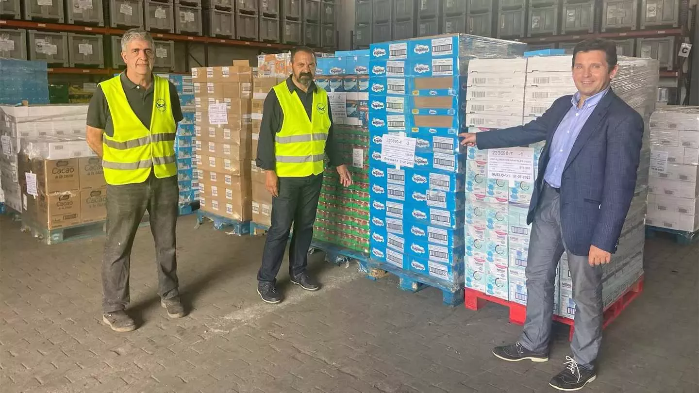 Donación realizada por la fábrica Nestlé La Penilla en Cantabria