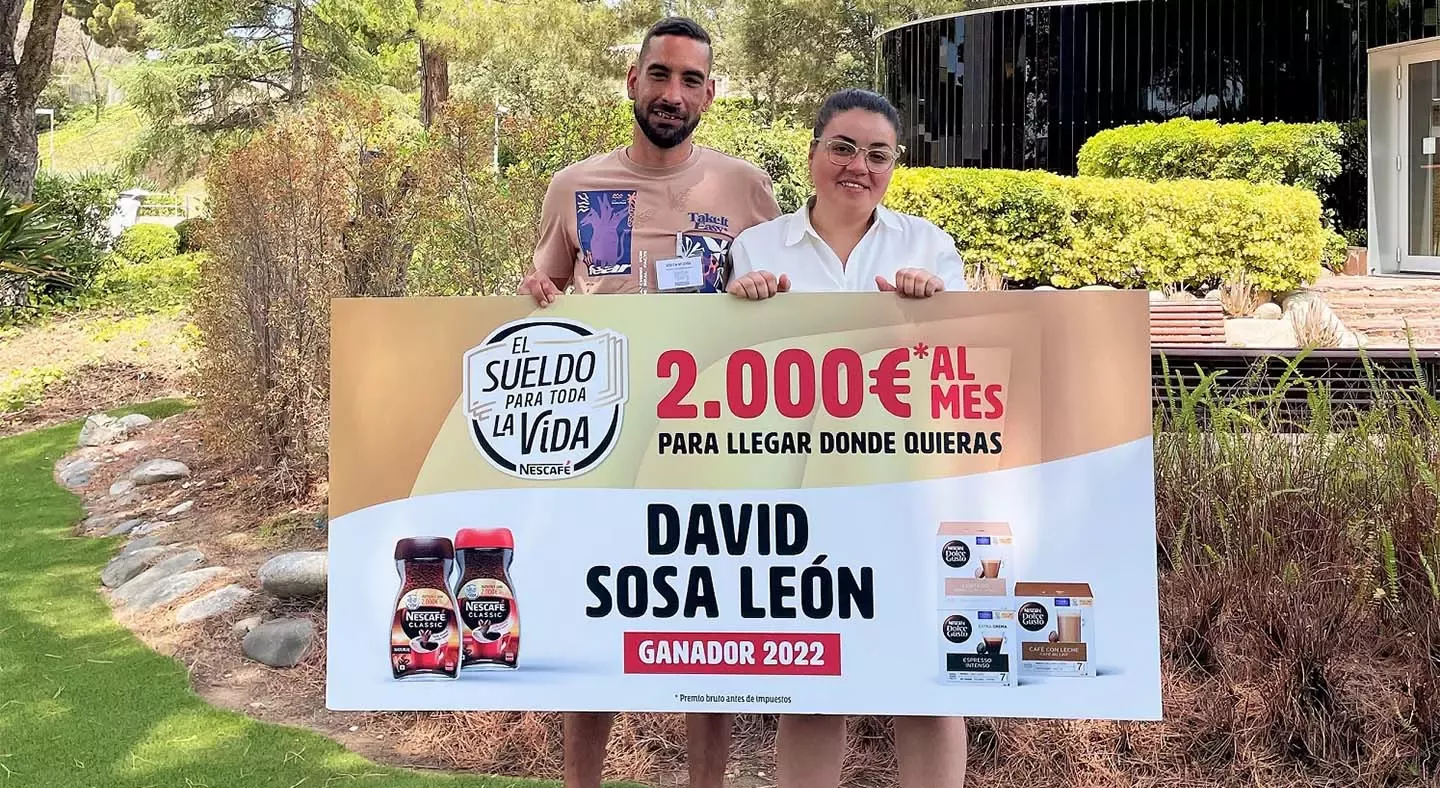 Ganador "Sueldo para toda la vida" de Nescafé 2022