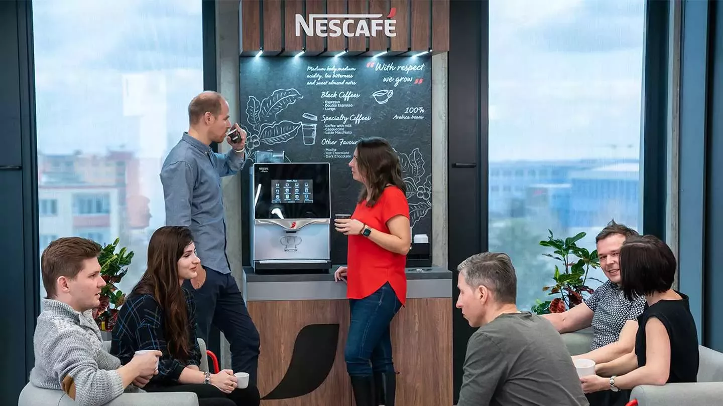 Máquinas Nescafé en lugares de trabajo