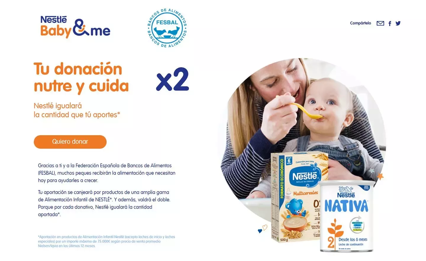 Nestlé colabora con "La Gran Recogida de Alimentos"